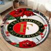 Feyenoord Round Area Rug,Carpet Rug for Living Room Bedroom Sofa Playroom Decor,Non-slip Floor Mat