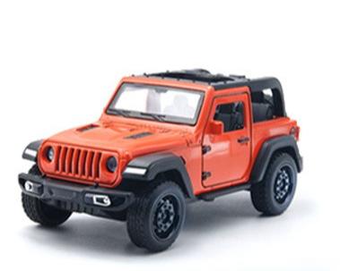 1:36 Jeep Metal Car Alloy Model Off-Road Three Doors Pull Back Boy Gifts Cross-border Wholesale