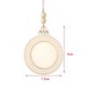 6Pcs DIY Christmas Tree Decorations Wooden Xmas Hanging Pendant Christmas Picture Frame Ornaments