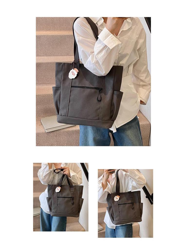 Women's Large Canvas Tote: College Style, Casual Shoulder Bag with Ample Storage