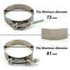 Universal 2.0" 2.25" 2.5" 2.75" 3.0" 3.25" 3.5" 4.0" T-Bolt Exhaust Clamp Intake Turbo Exhaust Intercooler Silicone Coupler