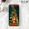 Custodia Funda natalizia per cartoni animati per Apple iPhone 14 11 13 12 Pro 7 XR X XS Max 8 Plus 6 6S 14Pro, custodia morbida nera per telefono