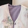Si Bai She Women's New Chinese Style Floral Padded Vest