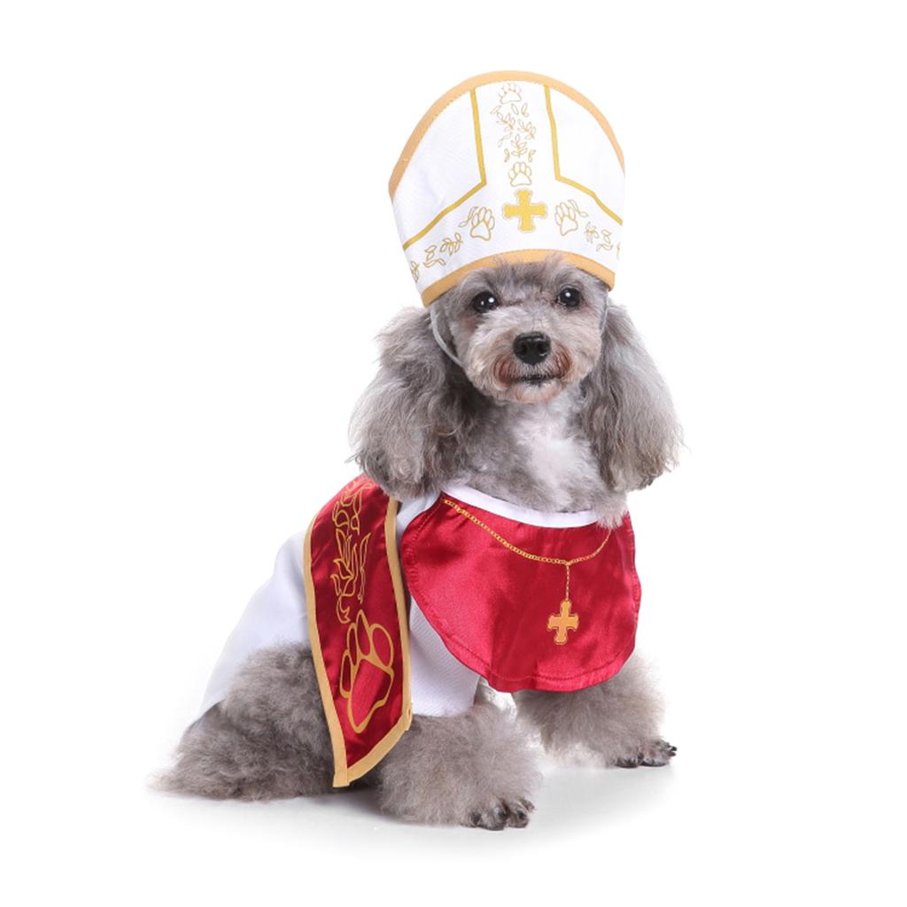 Verwandlung Hunde Overall mit Hut Set Weihnachten Hunde Pullover Winter Cosplay Party Kleine Hunde Pullover