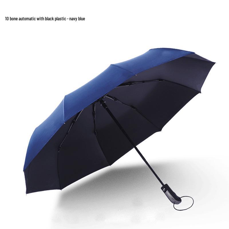 Automatic Three-Fold Sunshade Umbrella: UV-Protection & Rainproof for Men and Women