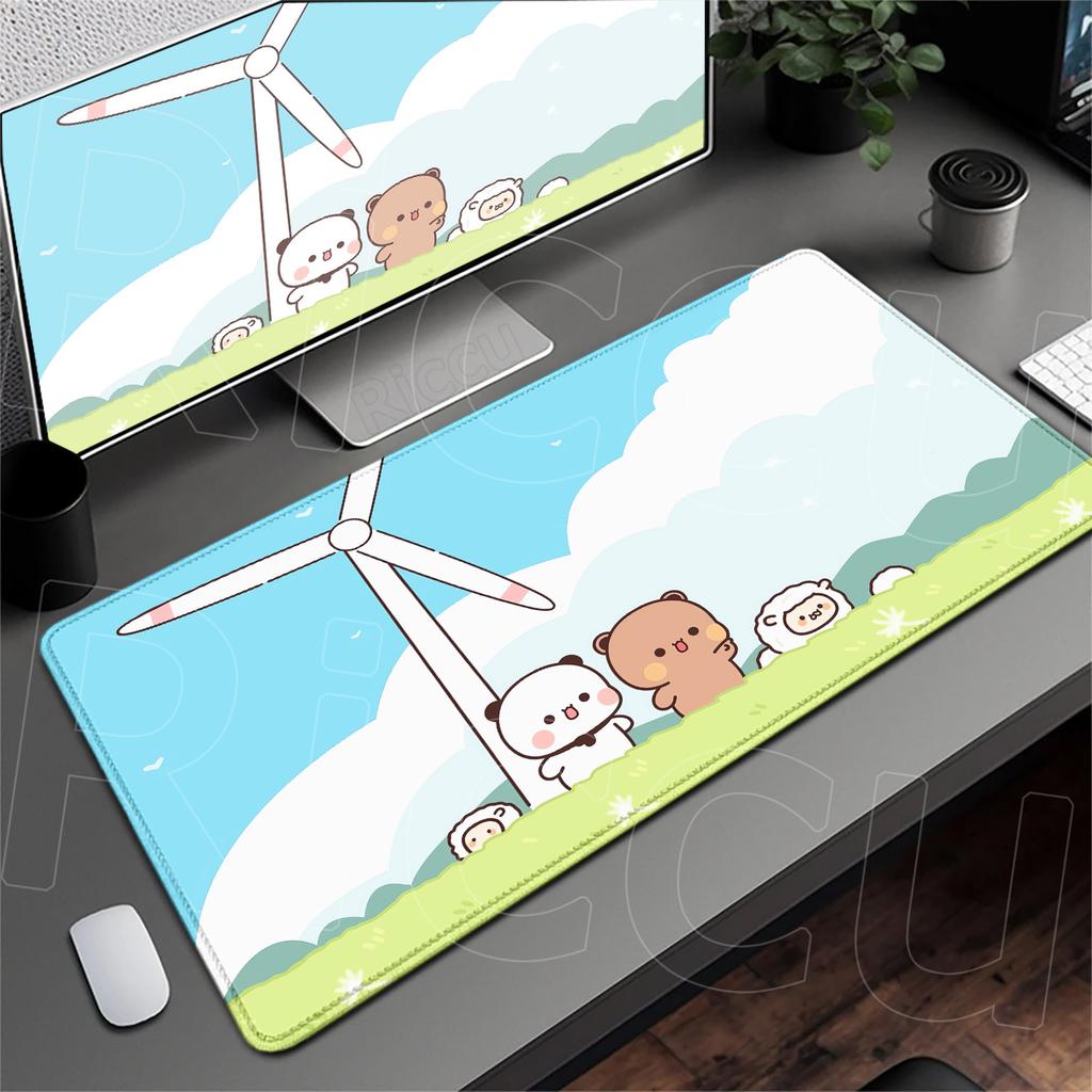 Anime Mousepad Kawaii Bubu Dudu Laptop Office Extend Deskmat PC Gaming Accessories HD Print Cute Rubber Carpet Non-slip Keyboard