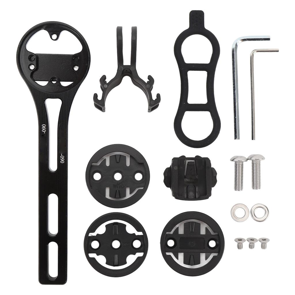 Cycling Computer Mount Aluminum Alloy Computer Mount Bracket Adapter Set with Camera and Light