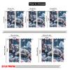 2pcs 2D Flat Printing Curtains Elegant White Tiger Polyester Without Electricity Party Decorations Use for All Occasions
