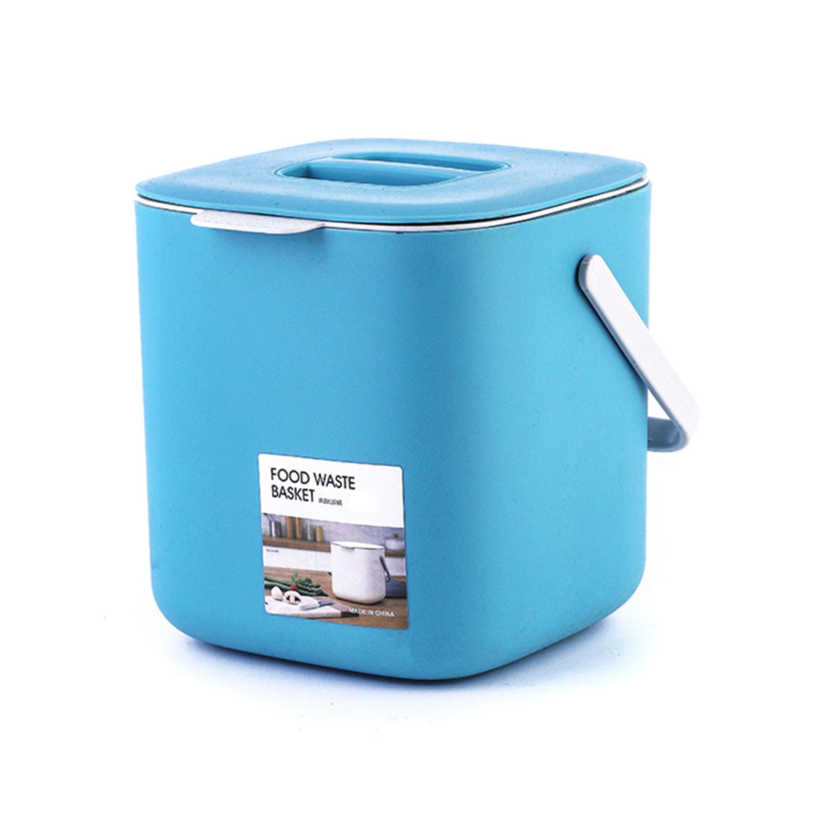 Countertop Trash Can with Lid Wet & Dry Separate Kitchen Trash Can for Home School Offi Apartment