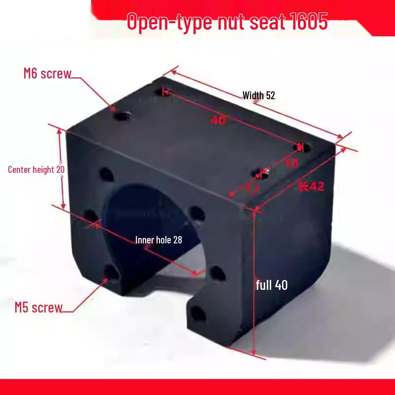 MLM Precision Iron Nut Seat Slide Module 2505/3205/4010/5010 for CNC Machines