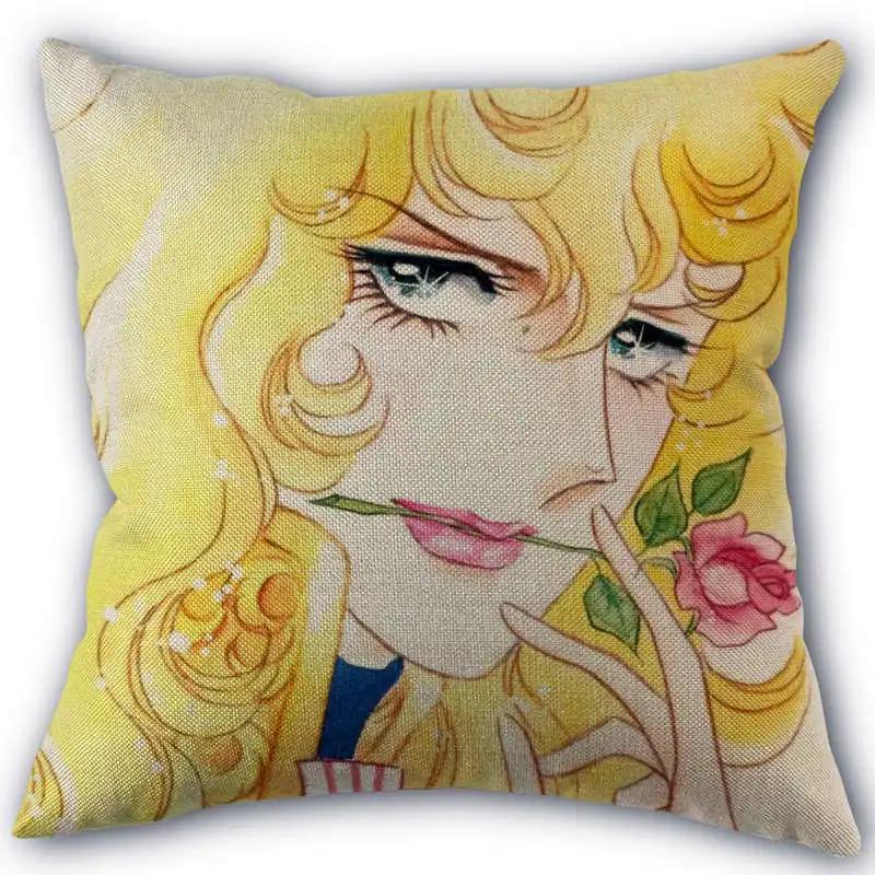 The Rose of Versailles Pillowcase Cotton Linen Fabric Square Zipper Pillowcase New 45X45cm Wedding Decorative Pillow Cover 0406