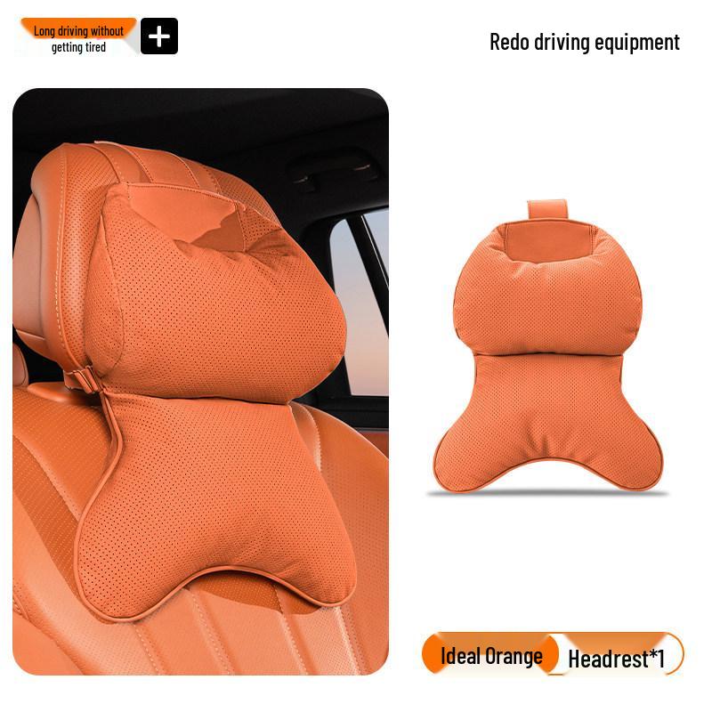 BMW 1/3/5 Series Headrest Neck Pillow & Lumbar Support - Volcano Red