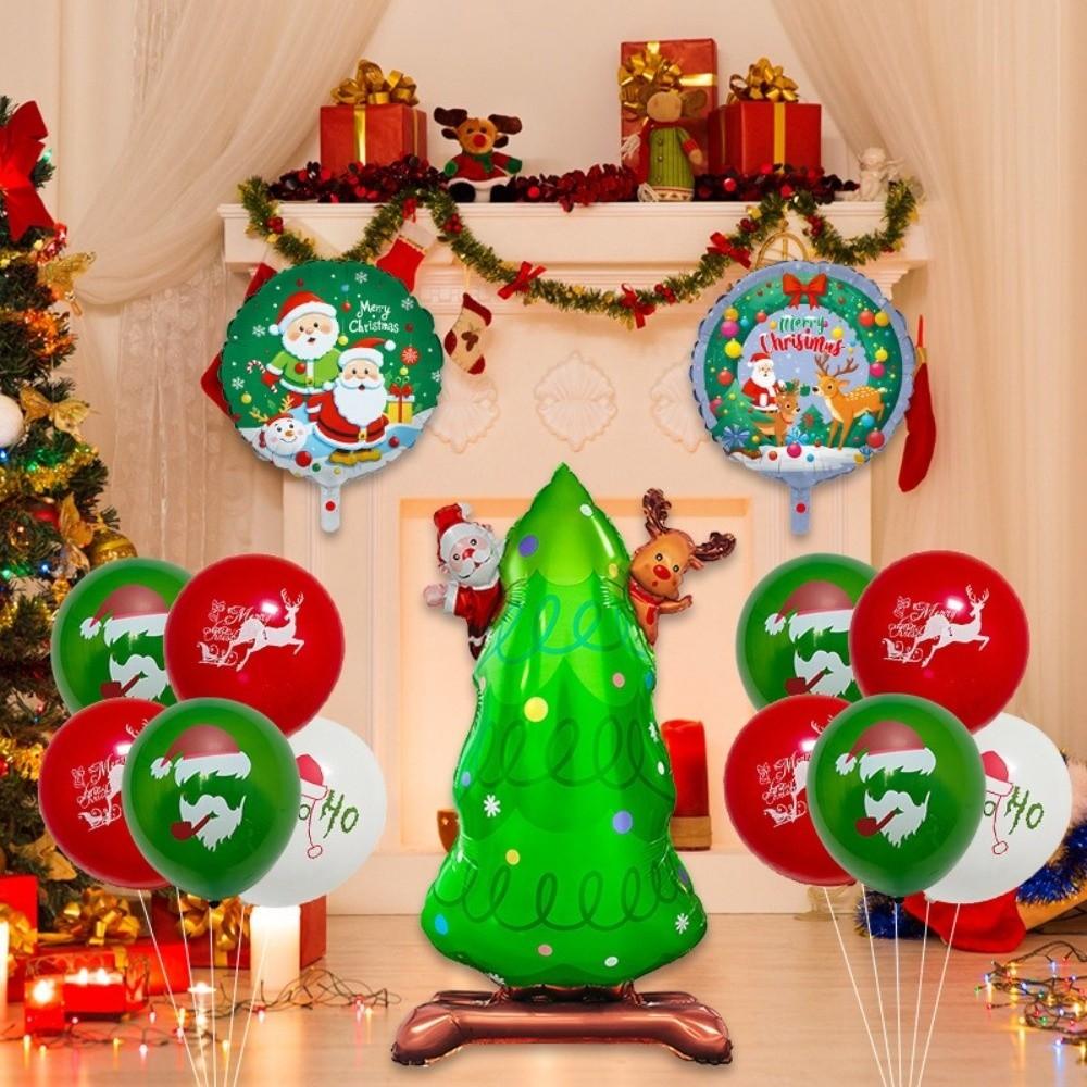 Standing Christmas Foil Balloons Santa Claus Gingerbread Man Large Standing Balloon Snowman Xsmas Tree