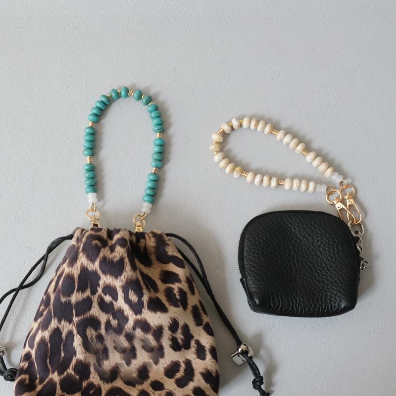 New Fashion Woman Bag Accessory Detachable Solid Beaded Chains Cute Acrylic Luxury Strap Women Bag Handle Candy Beads Chain