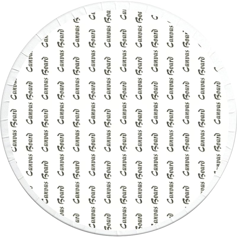 Variety Canvas Round Canvas Panel Artist Grade 5Oz Primed Triple Layer (6  ) 6 белый