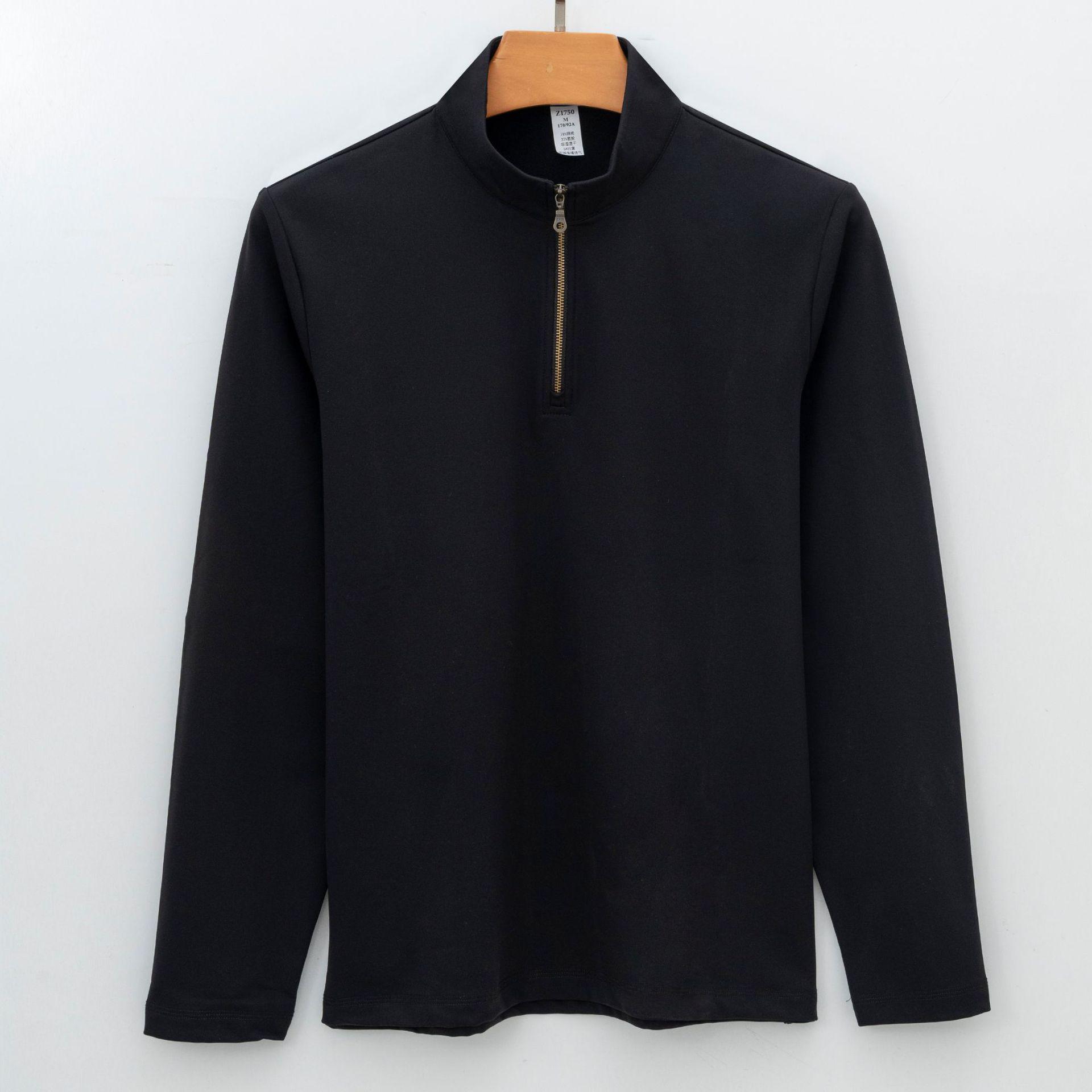 

Мужская толстовка LuLu-Style из матового нейлона с застежкой-молнией на половину длины L (140-160 lbs) чёрный