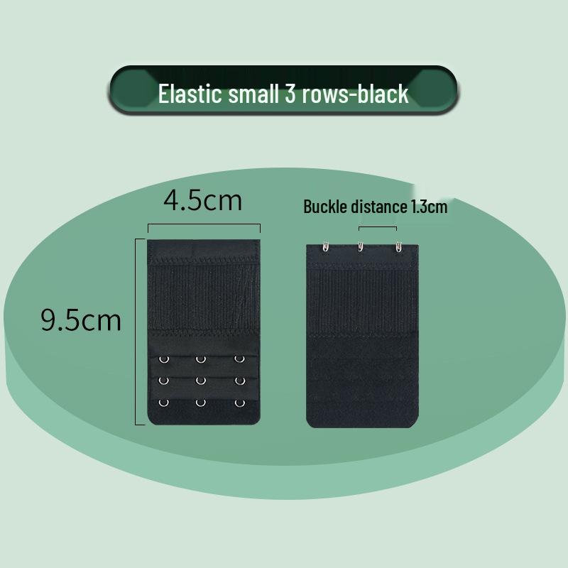 Elastic Bra Extender with Stainless Steel Hooks - Universal Full-Size Bra Back Closure