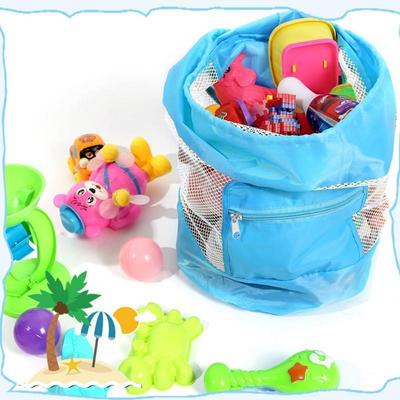 1Pc Foldable Beach Bag Sand Away Beach Mesh Toy Sea Shell Tote Kids Toy Storage Bag