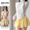 Milk Salt Mousse Bikini Cover-up: Long Sleeve, Slimming, Flaw-Concealing Swimsuit for Hot Spring Resorts