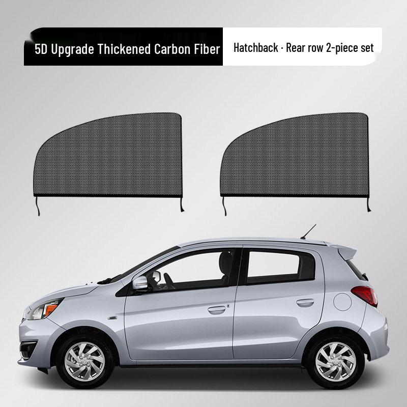 Car Sunshade & Anti-Mosquito Screen: Heat Insulation Window & Windshield Screen with Side Curtains for Interior Use