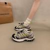 Platform dad shoes women's spring 2025 new mesh hiking shoes outdoor casual retro running shoes sneakers