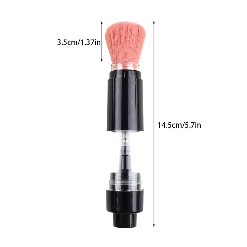 Refillable Powder Brush Cosmetic Powder Brushes Multi-Functional Push-On Spray Powder Brush Foundation Blush Brush Makeup Tools