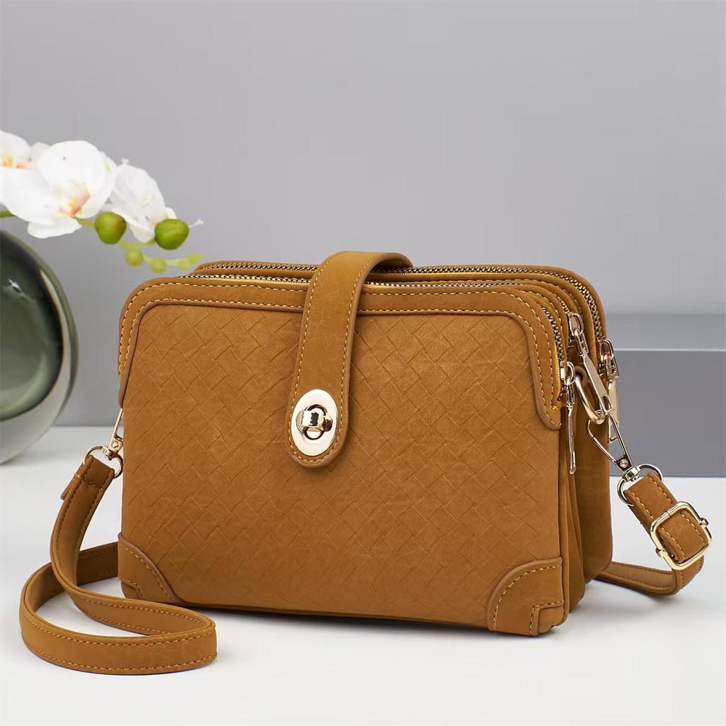 Nowa Modna Torebka z Delikatnym Zapachem Makaronik Casualowa Diamentowa Torba na Ramię Wielowarstwowa o Dużej Pojemności Torba Listonoszka