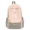 Schoolbag Korean version of dopamine contrasting backpack junior high school girls college wind lightweight student schoolbag versatile commuter