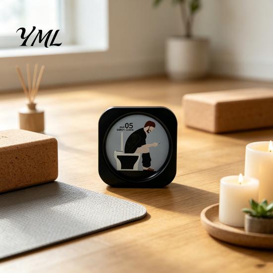 Praktischer Stressreduzierung Timer 5 Minuten Toiletten-Sanduhr, Lustige Badezimmer-Sanduhr mit kackendem Mann Küche Kurzzeit-Grafik, Visuelle Uhr