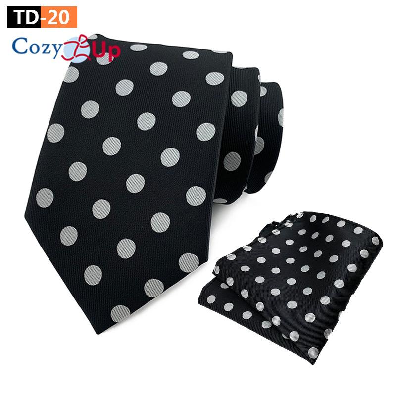 Herren Zweiteiliges Krawattenset Wave Point A Krawatte Manschettenknöpfe Business Fashion Taschentuch Paisley