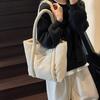 Stylish Large Capacity Handbag with Compartments Tote Bag Casual Puffer Carryall Bag  Women