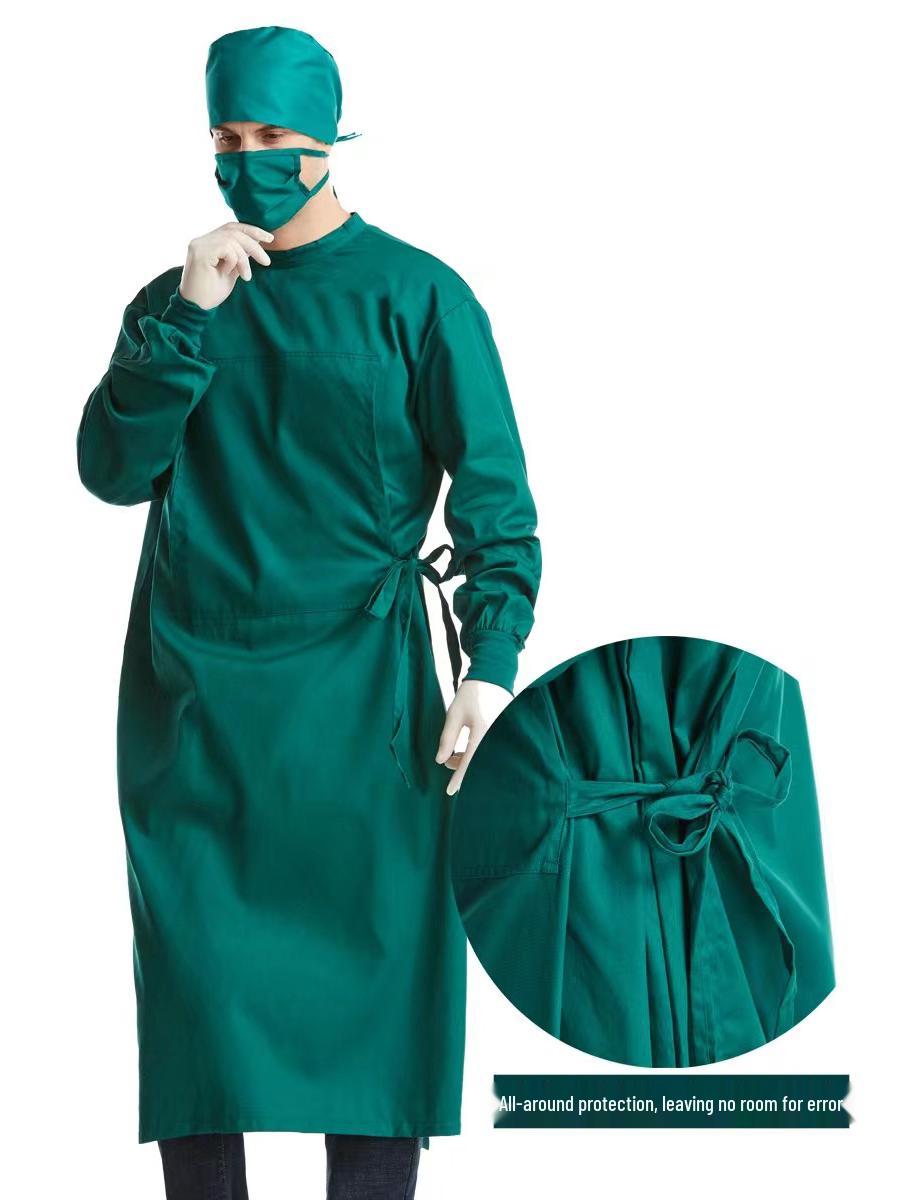 

One-Piece Surgical and Isolation Gown with Long Sleeves for Operating Room 2XL