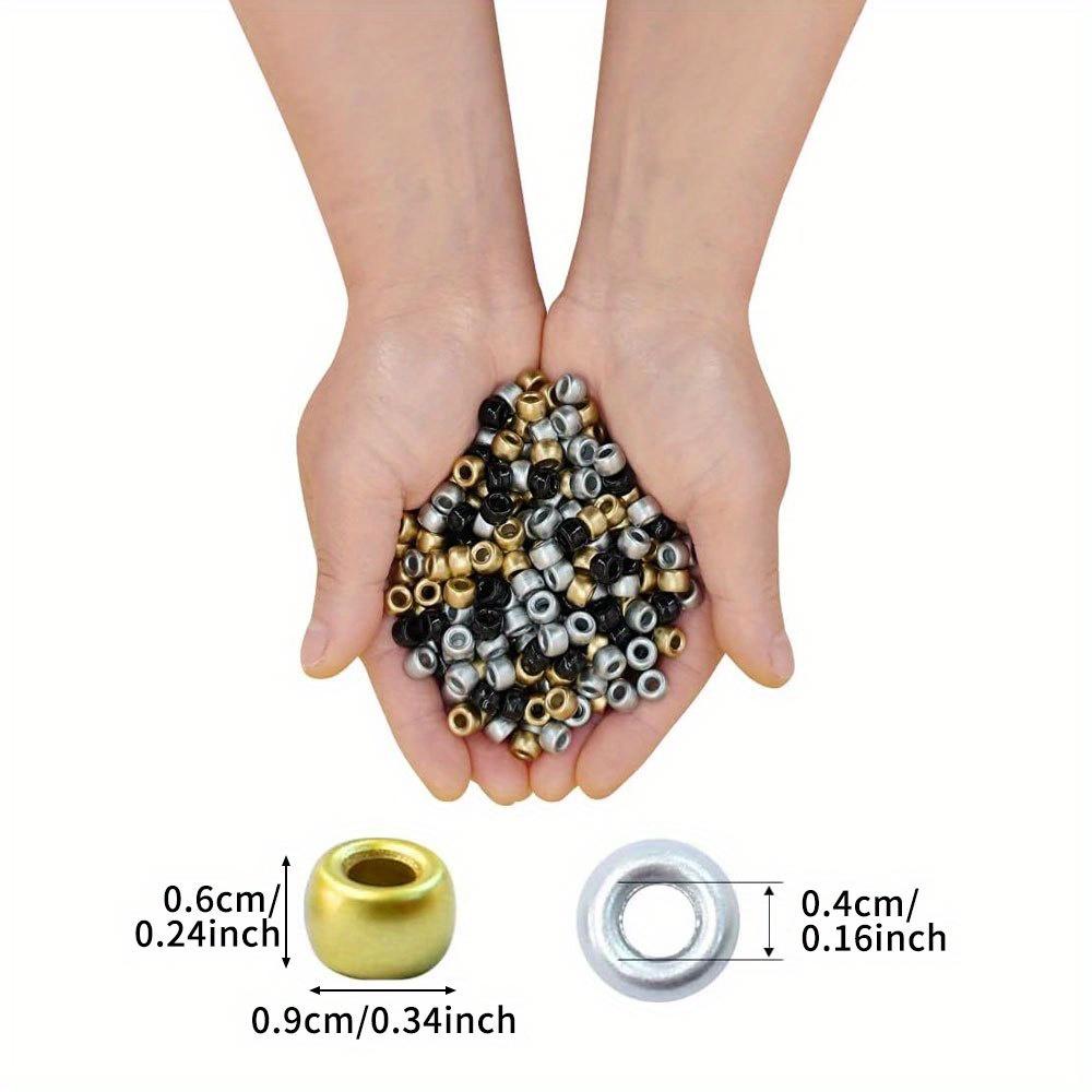 50/140PCS 6x9mm Loose Small Horse Beads, Small Horse Beads for Bracelet Making Kit, Hair Beads for Braids, Jewelry Making Craft Beads