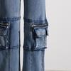 2025 Women's Japanese Retro High-Waist Patchwork Jeans