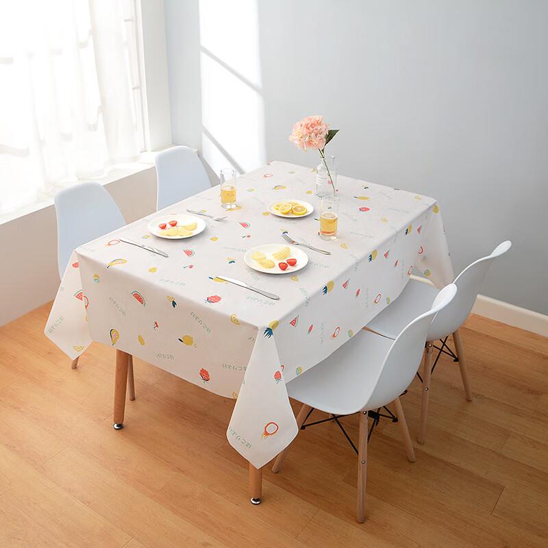 Qie E Tuan Tuan Fruit Pattern Easy-Clean PVC Tablecloth