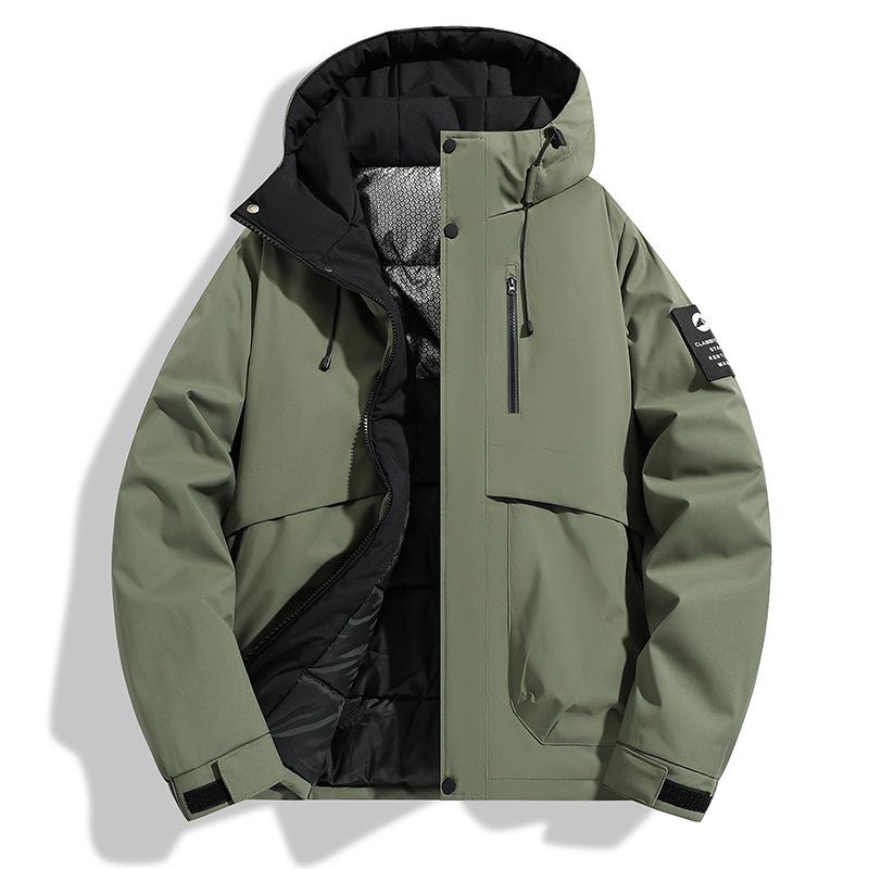 Men's Winter Hooded Graphene-Enhanced Cotton Jacket: Ski Suit and Cold-Protection Coat