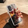 Custodia Morbida per Telefono con Gallina e Gallo per Samsung A17 A16 A15 A14 A13 A57 A56 A55 A54 A53 A37 A36 A35 A34 A33 A26 A25 A24 A23 A52