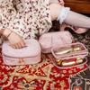 Hot Golden Velvet Cosmetic Bag, Toilet Bag, New Ins Women's Portable Large-capacity Storage Bag