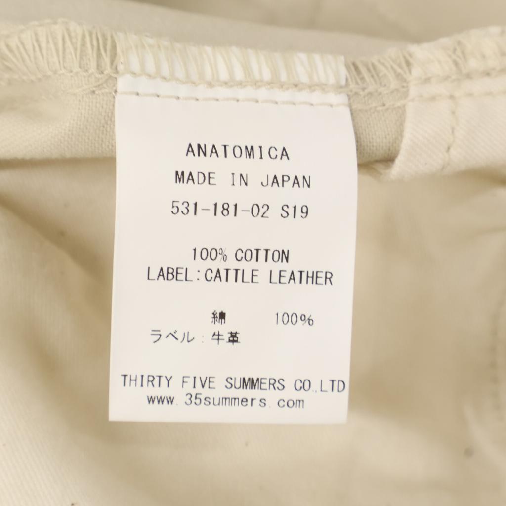 ANATOMICA Beige 618 MARILYN2 SATEEN Chino Pants Bottoms 27 beigeUsed