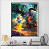 Disney Diamond Painting Snow White and The Seven Dwarfs Forest Healing Illustration 5D Diamond Painting Art Embroidery Cross Stitch Room Decoration