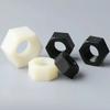 5-100 Stück Kunststoff Nylon Sechskantmutter M2 M2.5 M3 M4 M5 M6 M8 M10 M12 M14 M16 M18 M20 Schwarz oder Weiß Isolations-Sechskantmuttern