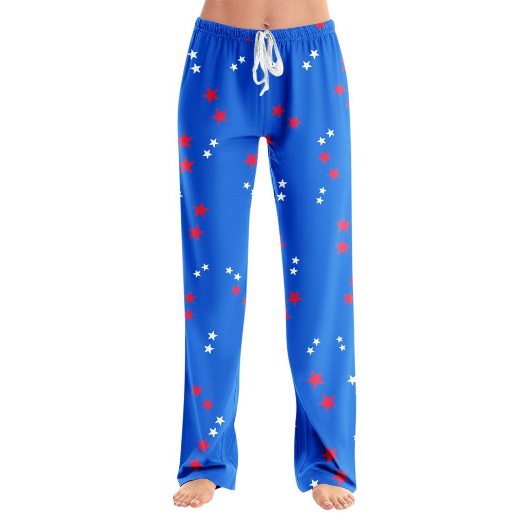 Anime-Pyjamahose, Nachtwäsche, lässige Hose mit Kordelzug und elastischer Taille, bequeme, gerade, lockere Yoga-Hose