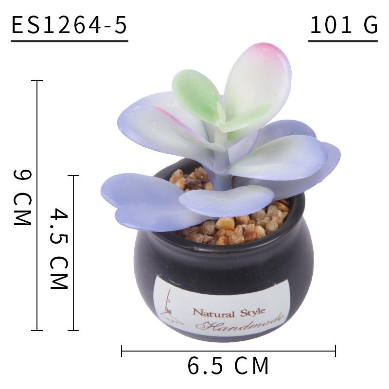 Home Decoration Simulation Succulent Plant Cement Bonsai, Fake Succulent Potted Plant, Mini Simulation Succulent Potted Plant