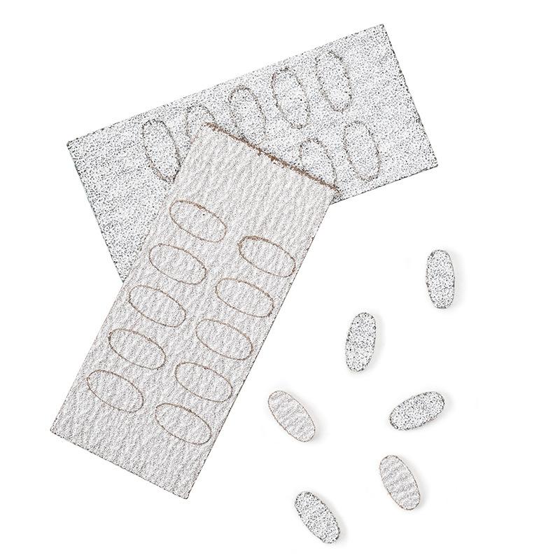 50 Stück Nagelhautschieber Selbstklebende Sandblattfeile Trimmen von Nägeln Vorpolieren Sandpapier-Set Maniküre-Behandlungswerkzeug