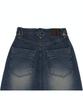 Teulimingbeodeu Front Yoke Denim Long Skirt [ Dark Blue ]
