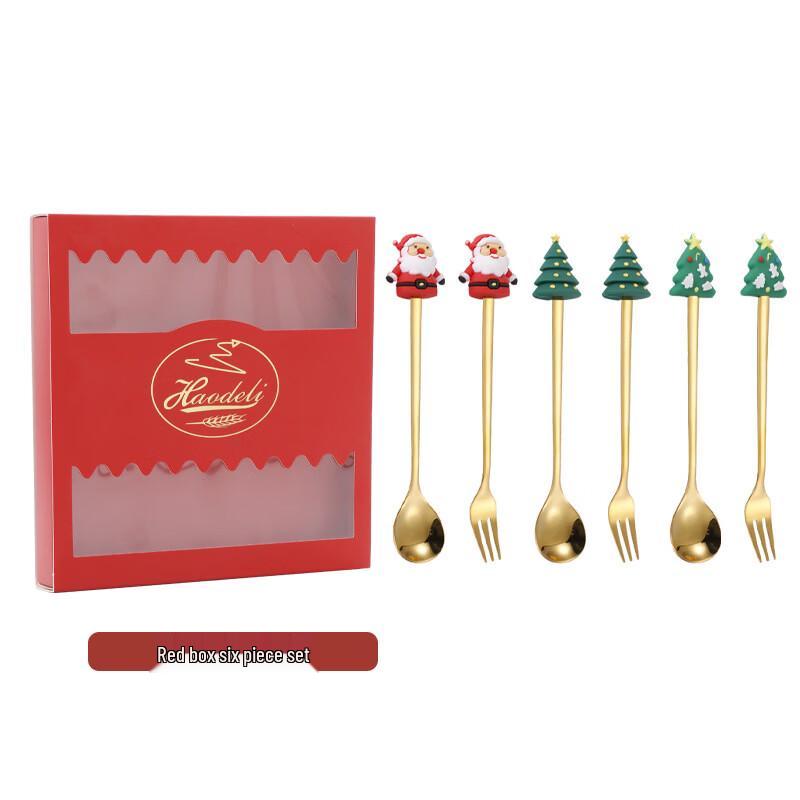 

Golden Christmas Cutlery Set (6 Pieces)