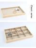 Minimalist Solid Wood Jewelry Display Tray for Rings, Necklaces, Bracelets, Watches, and Bangles