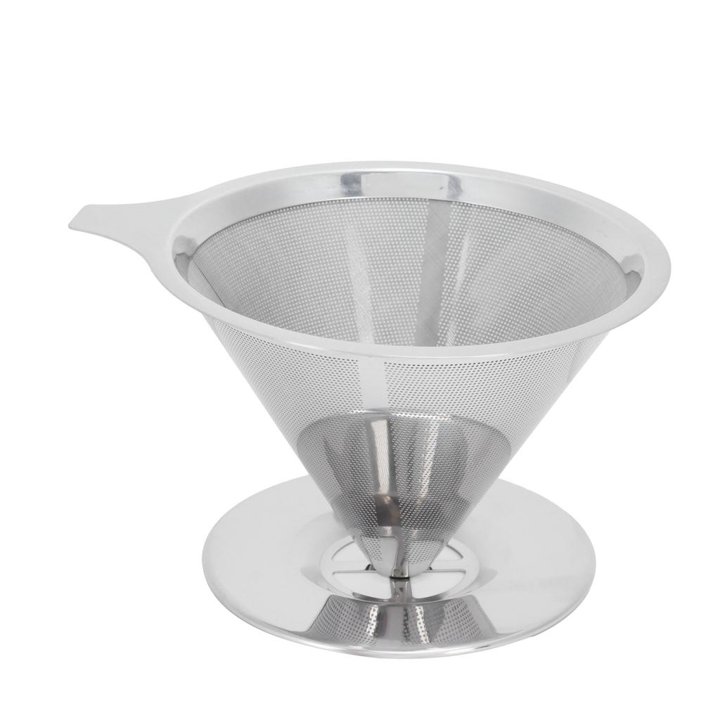 Stainless Steel Brew Drip Coffee Filter Funnel Cup Dripper Coffee Machine Accessories