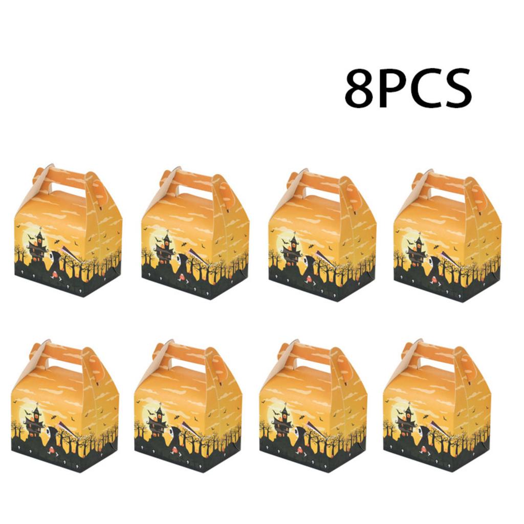 Halloween Colorful Candy Box Biscuit Funny Cookie Packaging Box Trick Or Treat Happy Halloween Supplies