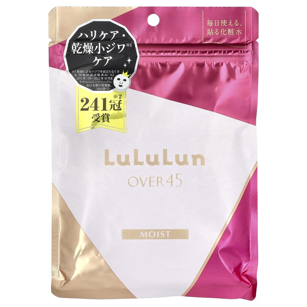 Over 45 Beauty Sheet Mask, Moist, Camellia Pink 045C 2Ks, 7 Sheets, 113Ml(3.82Fl Oz)